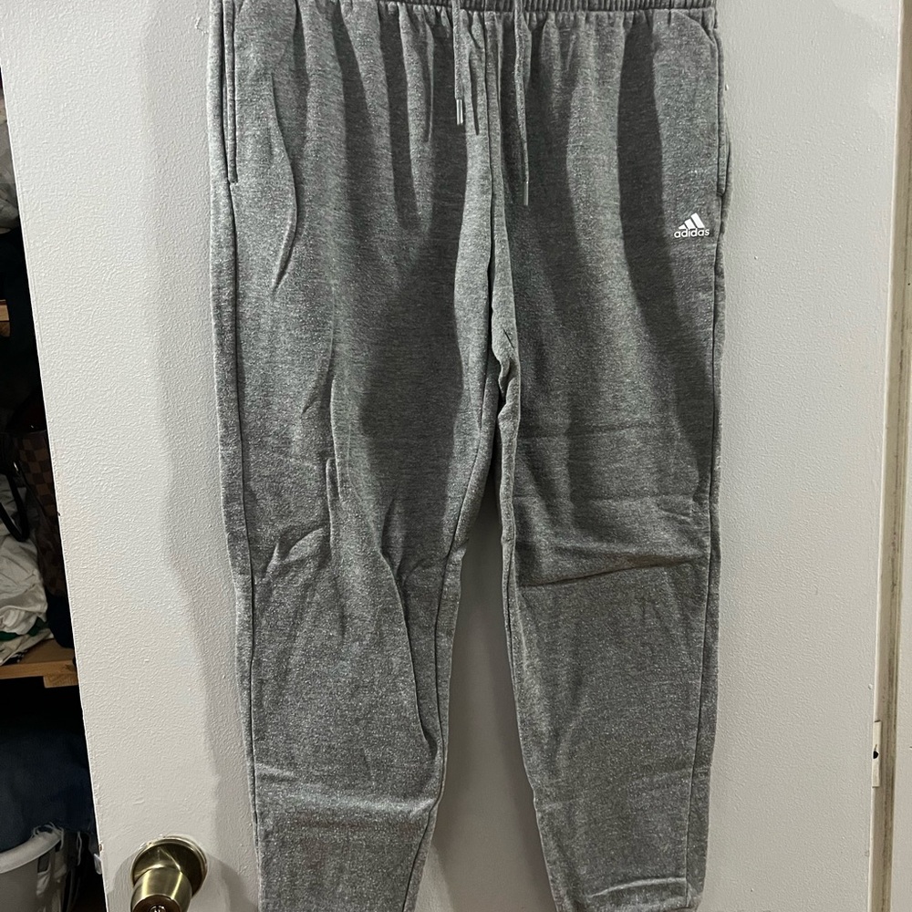 Adidas Kids Heather Gray Joggers